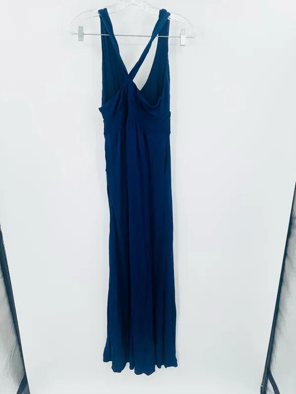 Anthropologie Maeve Navy Blue Yuma Sleeveless‎ Maxi Dress Women's Size 4 - Image 4