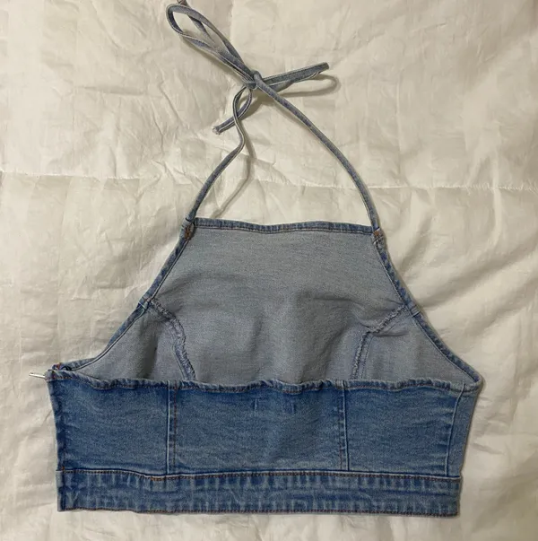 Forever 21 Jean halter top - Image 3