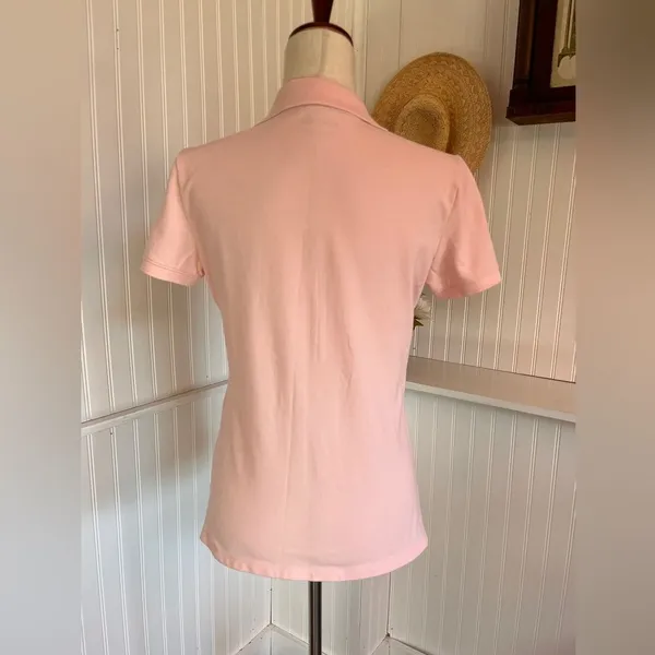 Pink Short Sleeved Polo Shirt - Image 2