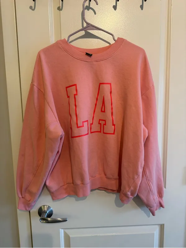 wild fable Pink LA Outline Crewneck Sweatshirt - Image 2