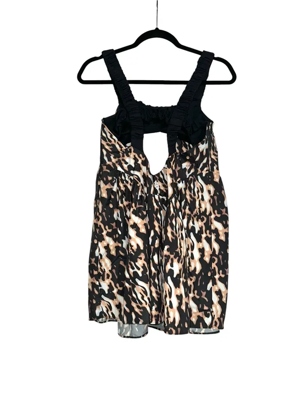 NWOT Free People Movement One Two Punch Sleeveless Mini Dress XS Tortoise Shell - Image 4