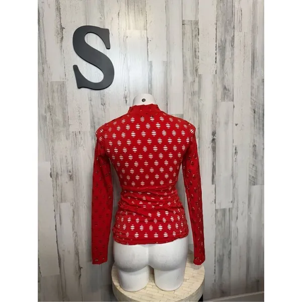 Red long sleeve top Red - Image 2
