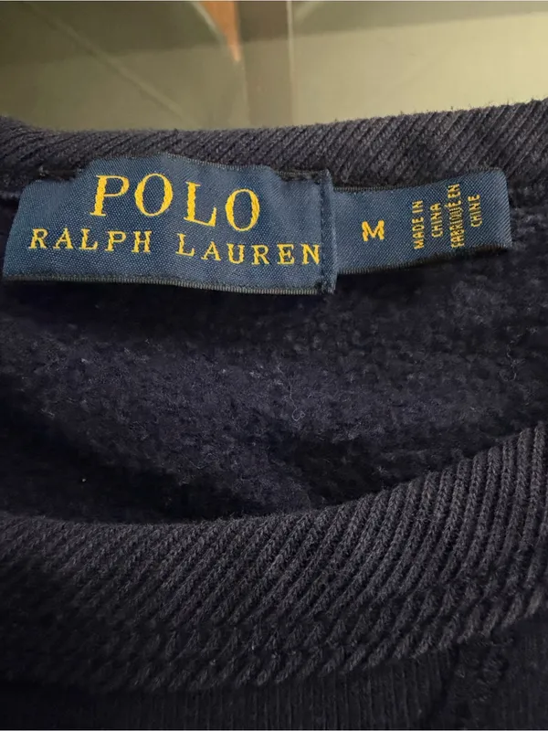 Polo Ralph Lauren USA Flag Navy Blue Sweatshirt Women's size M - Image 3