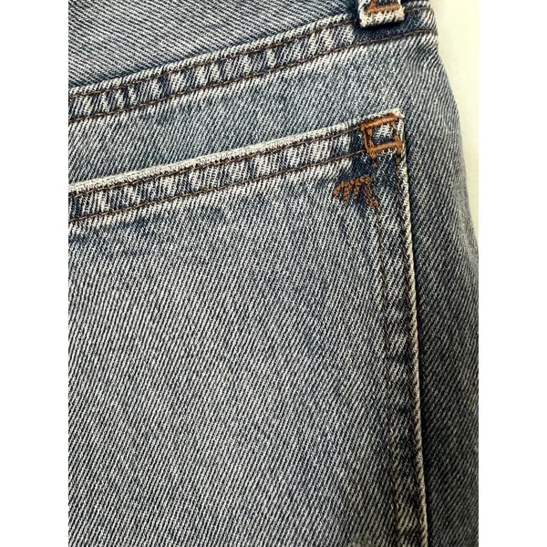 Madewell Shorts Womens Size 28 Blue Distressed Relaxed Short Length‎ Denim - Image 6