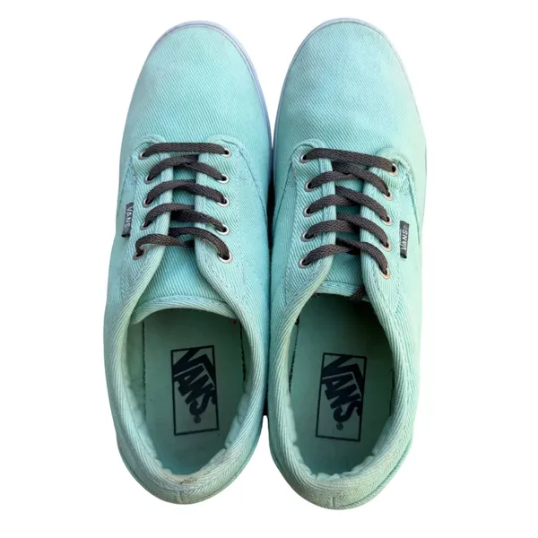 Vans Atwood Mint Green Canvas Low Top Sneakers Seafoam VN-0NJ08VZ Womens Size 10 - Image 4