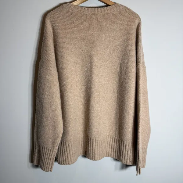 Favorite Daughter The William Sweater Wool Cashmere Women's Large Almond NWOT - Image 10