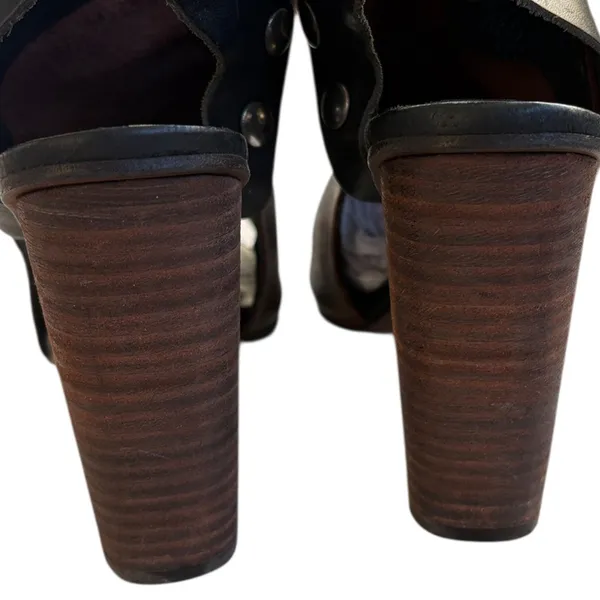 EUC Free People Leather Picture This Heels Size 9.5 - Image 7