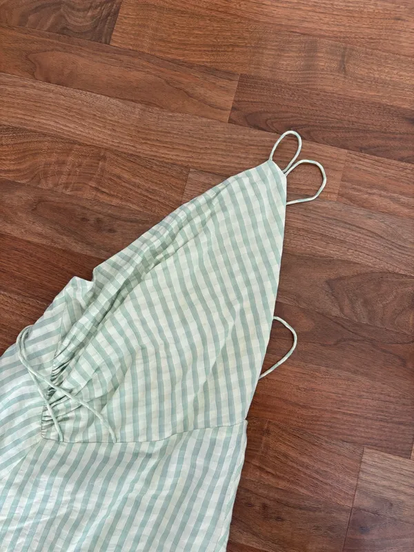 Asymmetrical Dress Green - Image 4