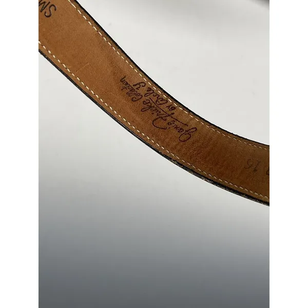 Janie Fricke Collection by circle Y Leather SM‎ Belt Vintage 80's Rodeo Snake - Image 2