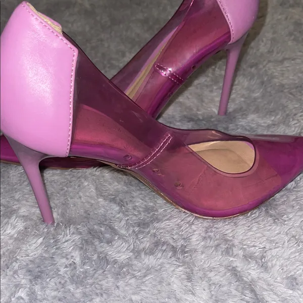 CHINESE LAUNDRY Darling Pink Purple Clear Vinyl Pointed Toe Stiletto Pumps Heels - Image 7