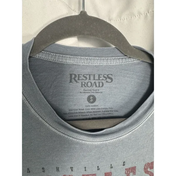 Tilly's Restless Road Baby Doll T Shirt Size Small Blue Short Sleeve - Image 3