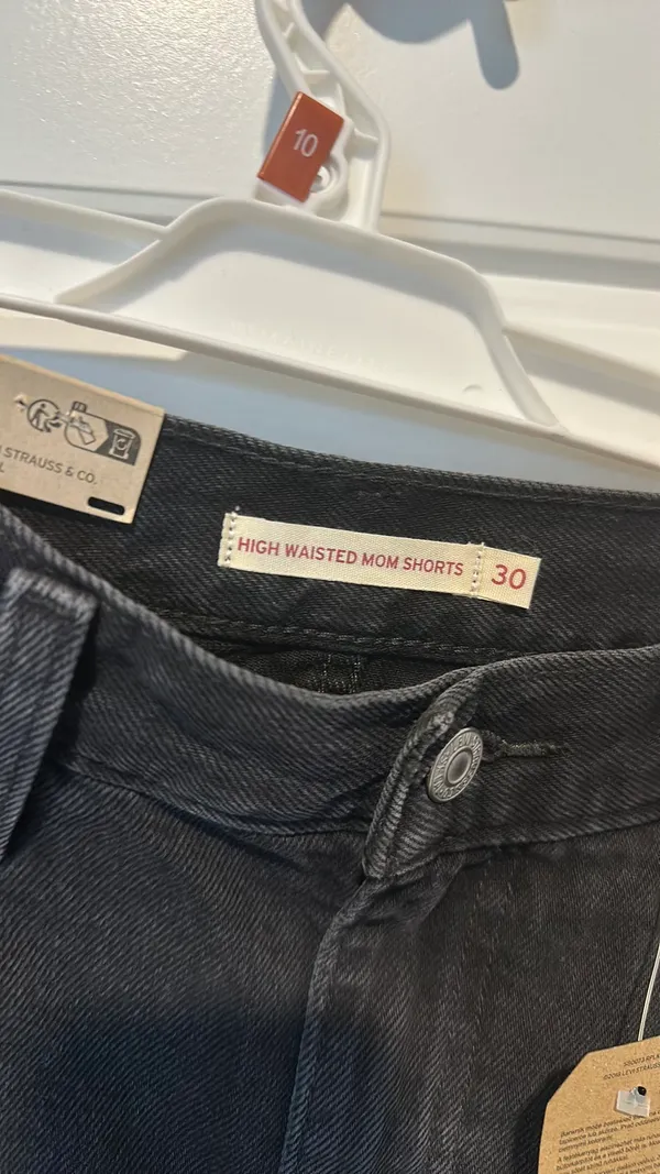 Levi’s Vintage High-Waisted Denim Mom Shorts - Image 4