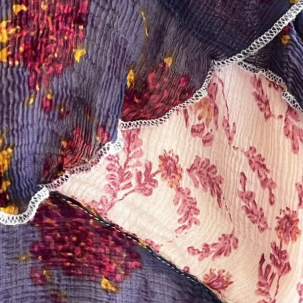 Free People All Things Sheer floral camisole tiered tank top In size L - Image 8