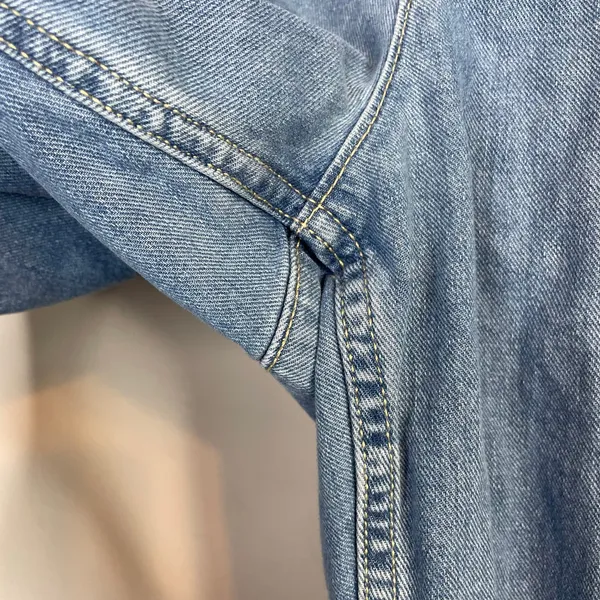 Old Navy OG Chino High Rise Utility Slouchy Ankle Denim Jeans Elastic Waist XL - Image 7