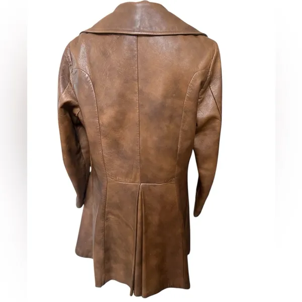 Vintage Scully Leather Coat – Made for Hamley & Co. Pendleton, OR - Image 2
