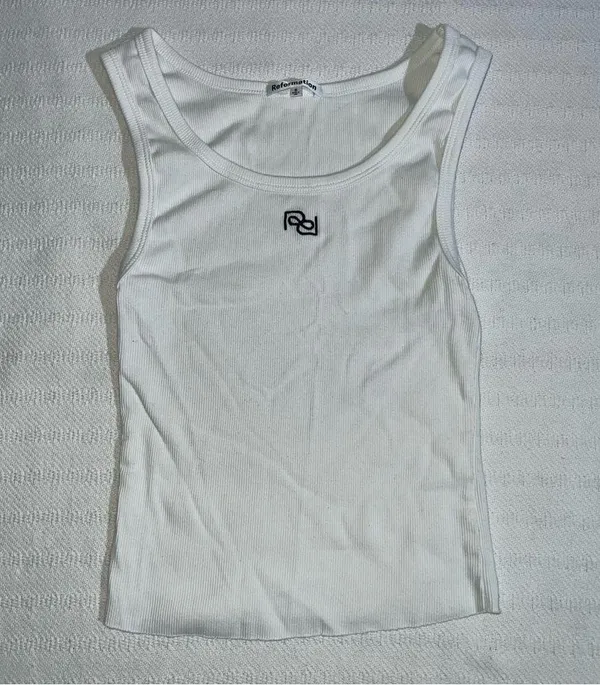 Reformation Erina Knit Tank Size Small Deadstock Minimalist Chic Clean Girl - Image 3