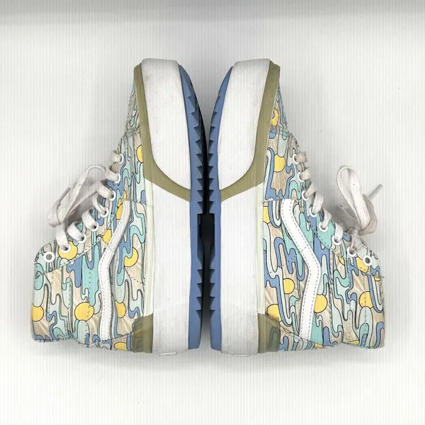 Vans Sk8-Hi Platform UV Ink Sunwaves Canvas Sneaker Size 7 Men's/Women's 8 1/2 - Image 7
