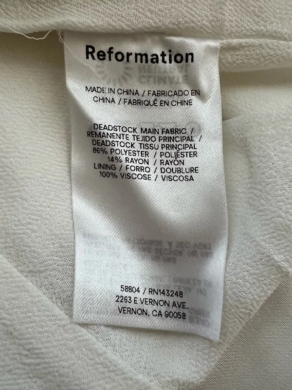 Reformation Women’s Anakin Satin Halter Neck Open Back White Mini Dress Size 4 - Image 13