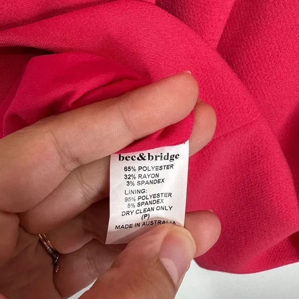 Bec & Bridge Cocktail Party Pink Sleeveless Dress‎ With Zipper Detail Size 2 - Image 6