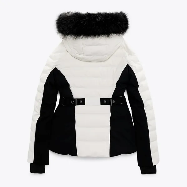 Zara ski puffer jacket skiing coat feathers down fitted winter coat - Image 9