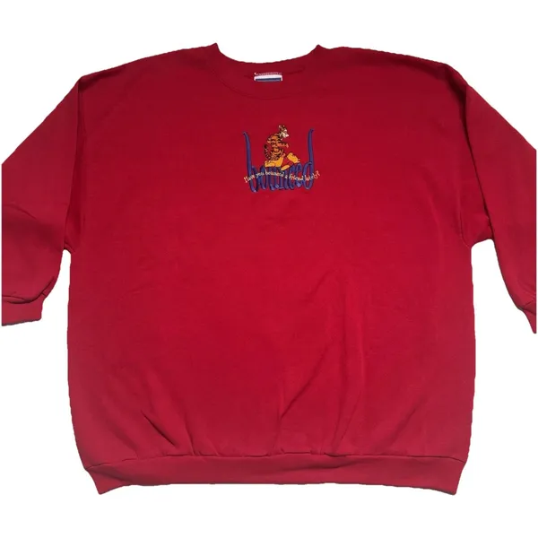 Vintage 90s Y2K Women's 2X Red Winnie The Pooh‎ Tigger Embroidered Sweatshirt - Image 2
