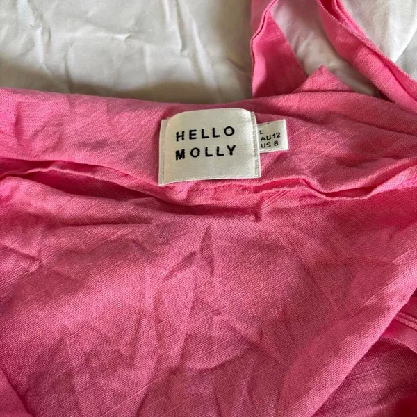 Hello Molly Hot Pink Strapless Bodycon Mini Dress Tube Dress M - Image 7