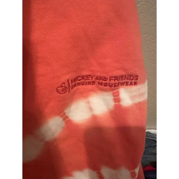 NWOT Disneyland Mickey Mouse Genuine Mousewear Orange Tie Dye Hoodie XXL - Image 3