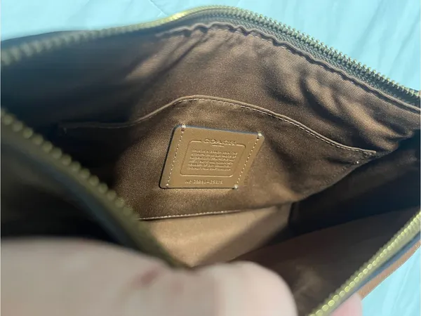 Coach Brown Signature Canvas Crossbody with Coin Pouch - Image 6