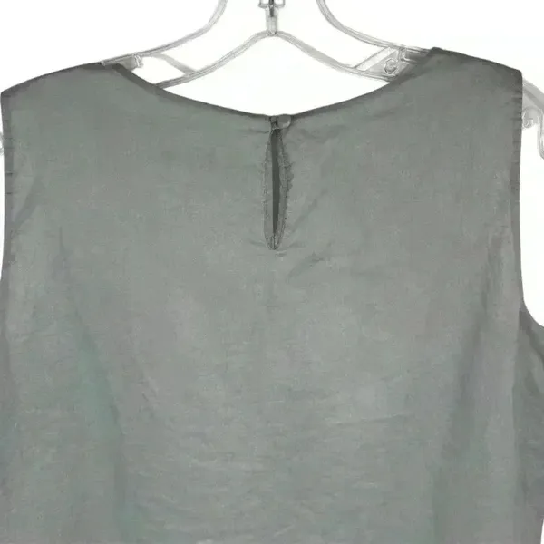J. CREW Drapey grey‎ lined swing tank top- Size Medium - Image 7