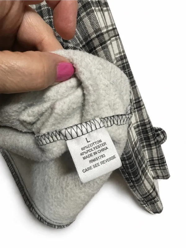 maurices Plaid Double Breasted Hooded Pea Coat Jacket Women's Size L - Image 5