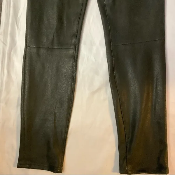 7 For All Mankind Metallic Coated High Rise Skinny Jean 28 Goth Punk Rocker Rave - Image 7