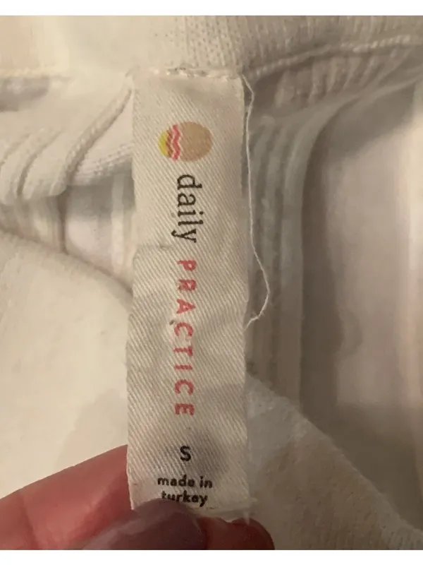 Anthropologie Daily Practice Flare Knit Stretch Sweater Pants/Trousers White S - Image 6