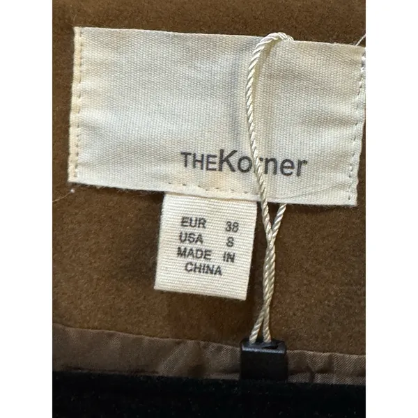 The Korner Anthropologie Chore Utility‎ Barn Long Velvet Coat Size 8 Oversized - Image 8