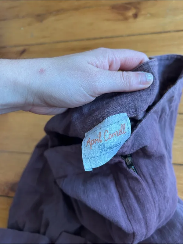 April Cornell romantics purple pants m/l Size L - Image 6