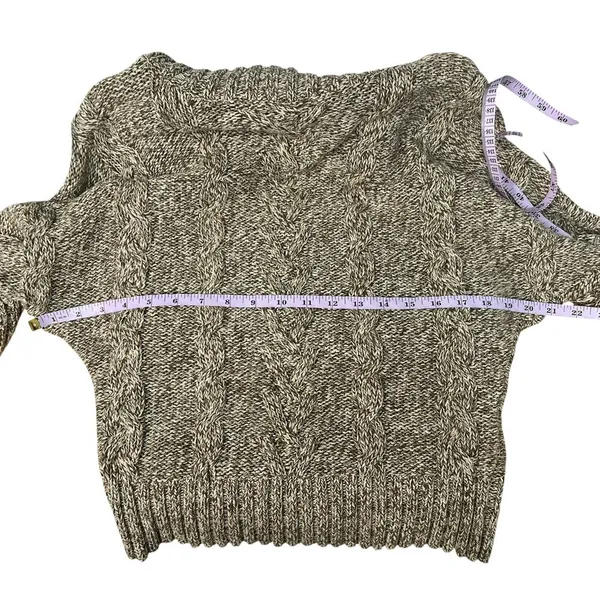 Leo & Nicole Cowl Neck Dolman Sleeve Sweater Womens Small Y2K Cropped Chunky - Image 12
