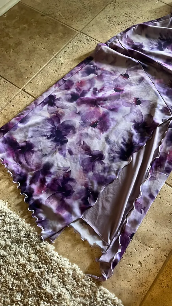 Purple Floral Urban Outfitters Dress - Image 5