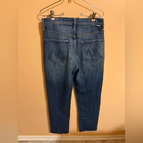 Mother High Waisted Ankle Step Fray Jeans in Loafers and Lassos - Image 7