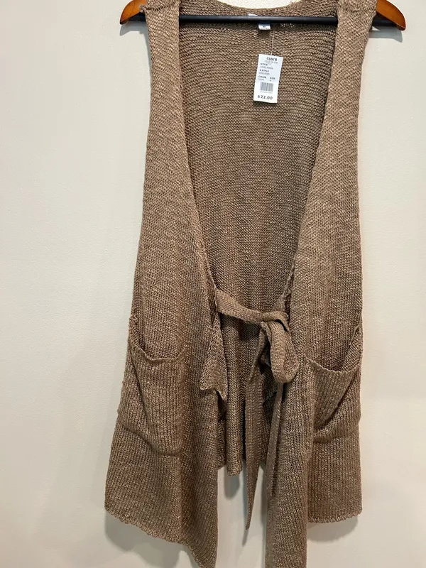 NWT crochet cardigan (M) Brown Size M - Image 5