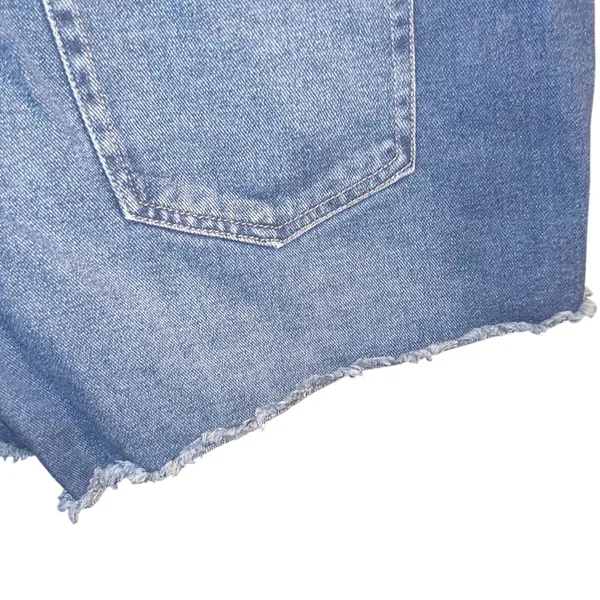 Time and Tru Dark Blue Distressed Jean Shorts Size 16 - Image 4