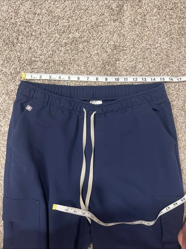 Figs Technical Collection Zamora High Waist Jogger Scrub Pants Navy Blue Size L - Image 6
