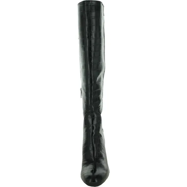 Circus by Sam Edelman Clarimont Zipper Knee Height Black Croc PT Boots - Image 5
