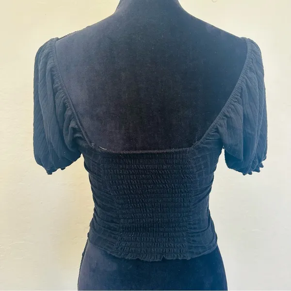New Urban Outfitters black square neck top - Image 4