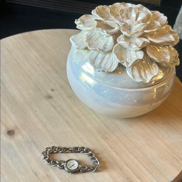 Precision by Gruen Swiss Made Vintage Silver Chain Link Watch - Image 8