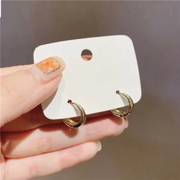 18K Gold Plated Small Hoop Earrings for Women - Image 3