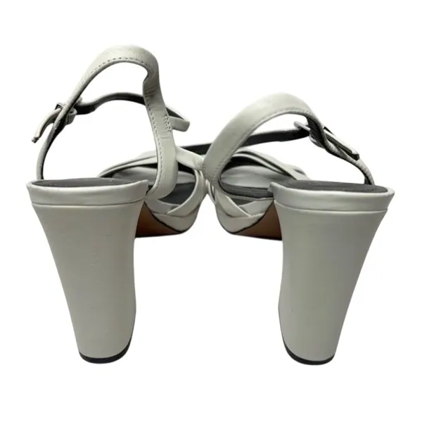 Franco Sarto Damalis Leather‎ Square Toe Platform Block Heel Sandals Size 8M - Image 4