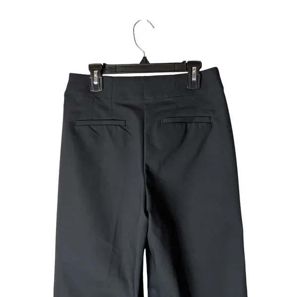 LOFT Pants Women 0 Petite Black NWT High Waist Wide Leg Button Fly Crop Trousers - Image 5