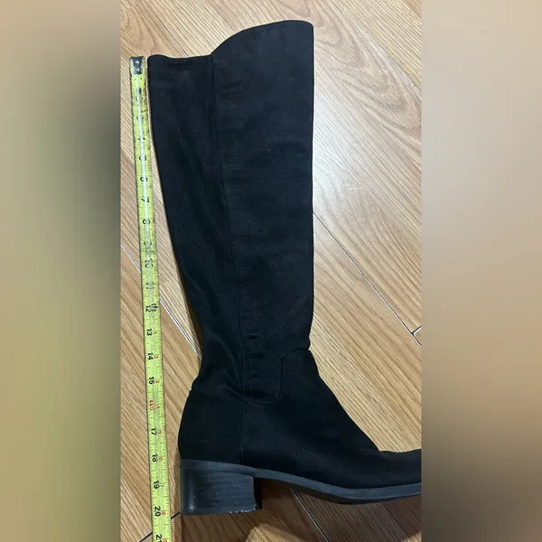 Elegant Black over the Knee-High Women's 8.5 Boots - Image 8