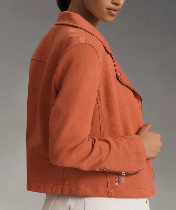 Anthropologie The Sage Knit Moto Jacket, Size S - Image 4
