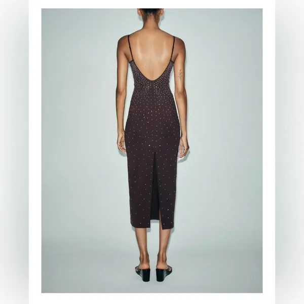 Zara STRASS‎ POLYAMIDE DRESS - Image 3