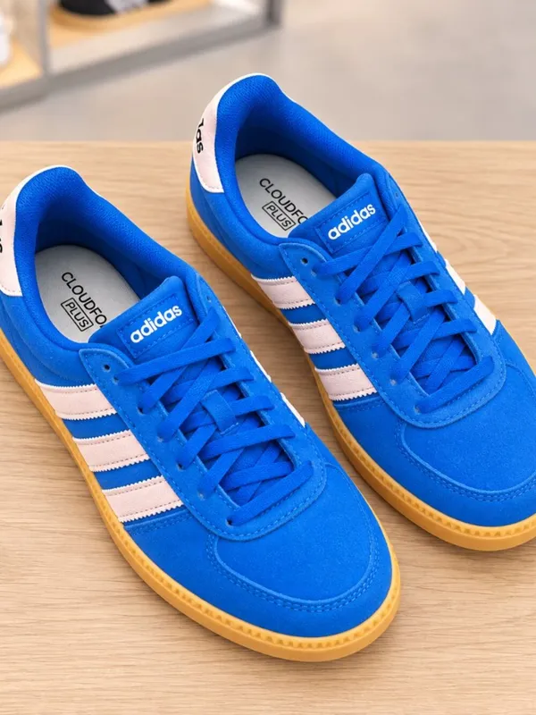 Adidas Breaknet Blue Pink Suede Gum Sole Sneakers Youth 7 Women 8.5 NWT - Image 6